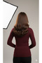 Women's High Neck Knitwear Badi Sweater – Flexible Stretch Fabric , Soft Textured, 100% Acrylic - 2