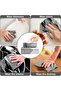 Microfiber Cleaning Cloth Rags in a Box (20 Count) - 7.9" x 7.9" (20x20 cm), Gray - 5