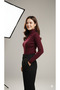 Women's High Neck Knitwear Badi Sweater – Flexible Stretch Fabric , Soft Textured, 100% Acrylic - 4