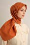 وشاح عصري مريح وأنيق باللون البرتقالي - 4