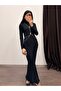 Women's Chain Detailed Turtleneck Women's Dress - 2