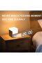 Kids Touch Night Light with Clock, Dimmable LED Bedside Lamp (Purple) - 2