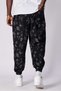 Unisex Ethnic Patterned Loose Hippie Bohemian Baggy Pants with Elastic Waist and Cuffs and Pockets Ethnic Design - 2
