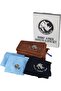 Rhino Coffee Gear Barista Cloth Set – 4pcs Microfiber Cleaning Towels (Black, Blue & Brown)