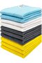 Microfiber Cleaning Cloths, 10 pcs 30 x 35 cm, 280GSM, Multi-Color