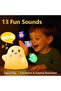 Halloween Cute Ghost Night Light for Kids - Squishy Silicone, Touch LED, Dimmable, Timer - 3