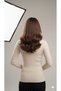 Women's High Neck Knitwear Badi Sweater – Flexible Stretch Fabric , Soft Textured, 100% Acrylic - 2