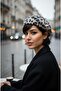 Painter Hat Beige with Leopard Pattern on Top - 2