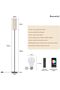 Floor Lamp, Dimmable Standing Lamp, 3-Color Temperature, Remote & Foot Switch (Style 3) - 2