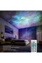 Moon Star Projector Night Light Bluetooth Speaker (White) - 5