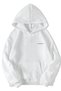 Unisex Oversized Don'T Worry Hoodie (White) - 2