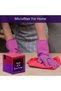 Microfiber Cleaning Cloths - Pack of 8 (30x40 cm) Red/Purple - 5
