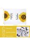 Sunflower Kitchen Towels 4-Pack - Super Absorbent Reusable Dish Cloths - 3