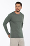 Men's Crew Neck Sweatshirt - A.Khaki - 3