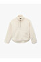 Long Sleeve Pocket Half Zipper Sports Plush Sweatshirt - 3