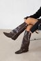 Lotus Women's Zipper Detail Leather Boots Brown - 3