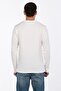 Men's Crew Neck Waffle Sweatshirt - Ecru - 5