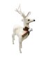 25 cm – Christmas Deer White Velvet Furry Decorative Tabletop and Party Ornament Figure - 5