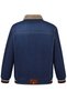 Plus Size Fur Denim Coat Venus Blue (Loose Comfortable Fit) - 4