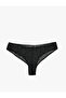 Comfortable Cut Tulle Glitter Brazilian Panties - 2