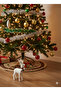 25 cm – Christmas Deer White Velvet Furry Decorative Tabletop and Party Ornament Figure