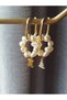 Oval Steel Earrings with Christmas Tree and Letter Charms - 5