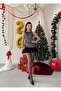 ✨   Black Sequin Mini Flounce Dress - 2