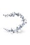 Hair Bridal Crown with Beads and Stones