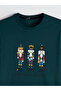 Mg trend'en green standard mold christmas themed men's pajama set - 3