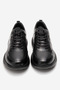 Men's Lace-Up Casual Shoes Genuine Leather Cr 2728 Black - 5
