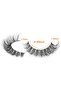 False Eyelashes Clear Band Faux Mink Cat Eye 13mm Short Fluffy 3D – 7 Pairs - 2