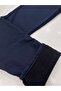 Boy's Pleated Baggy L Stretch Fabric Fabric with Fleece Inside - 3