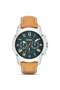 Men’s Quartz Leather Strap Green Dial 44 mm Watch FS4918