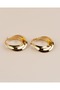 Navira Interlocking Three Steel Hoop Earrings 3cm - 6