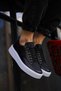 Yg017 Pyramid Men's Casual Lace-Up Leather Sports Sneaker Shoes Cbt - Black - 2