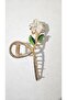 White Flower Model Metal Latch Buckle Large Size - 6
