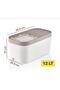 Storemate 12 Lt Multi-Purpose Grain and Legumes Box with Sliding Lid and Wheels Storage Container - 3