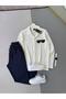 Reported Ottoman White Shirt + Navy Blue Trousers 2-Piece Set