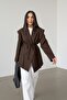 Women’s Lace-Detail Oversized Jacket with Side Panels