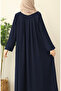 Esila Pleated Ferace - Navy Blue - 8