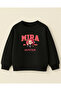 Kpop Demon Hunters Huntrix Mira Printed Oversized 3 Thread Non-Shardons Long Sleeve Girls' Sweatshirt