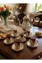 Special Series for Dowry and Gifting: Set of 6 Silver Detailed Tea Glasses Presentation Set