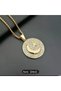 Yiwu 1 Piece Stylish & Luxurious Shining with Star & Moon Pendant, Gold-Tone Chain Women & Men Jewelry - 4