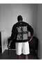 Men's Oversized Bandana Patterned Sweatshirt Sacred Rebellion Printed Crew Neck 5 Colors