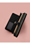 Women's Faux Leather Textured Multi-Compartment Magnet Closure Zippered Boxed Gift Wallet - 4