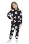Girls - Boys Unisex Daisy Embossed Printed Pajama Set Two Thread Tracksuit Set Two Piece Set - 4
