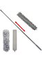 Telescoping Microfiber Chenille Gap Duster with Retractable Stainless Steel Pole & 3 Cleaning Heads