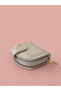 Women's Faux Leather Textured Oval Wallet Boxed Gift Accessory Small Size - 6