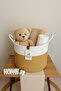 Multi-Purpose Jute Wicker Basket Set Bathroom Laundry Dirty Basket Decor Toy Organizer Basket - 2
