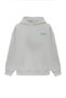Unisex Stüssy Ice Cube Printed Oversized Bowl Cut Cotton 3 Thread Ş Fleece-Lined Gray K Hooded Sweatshirt - 2